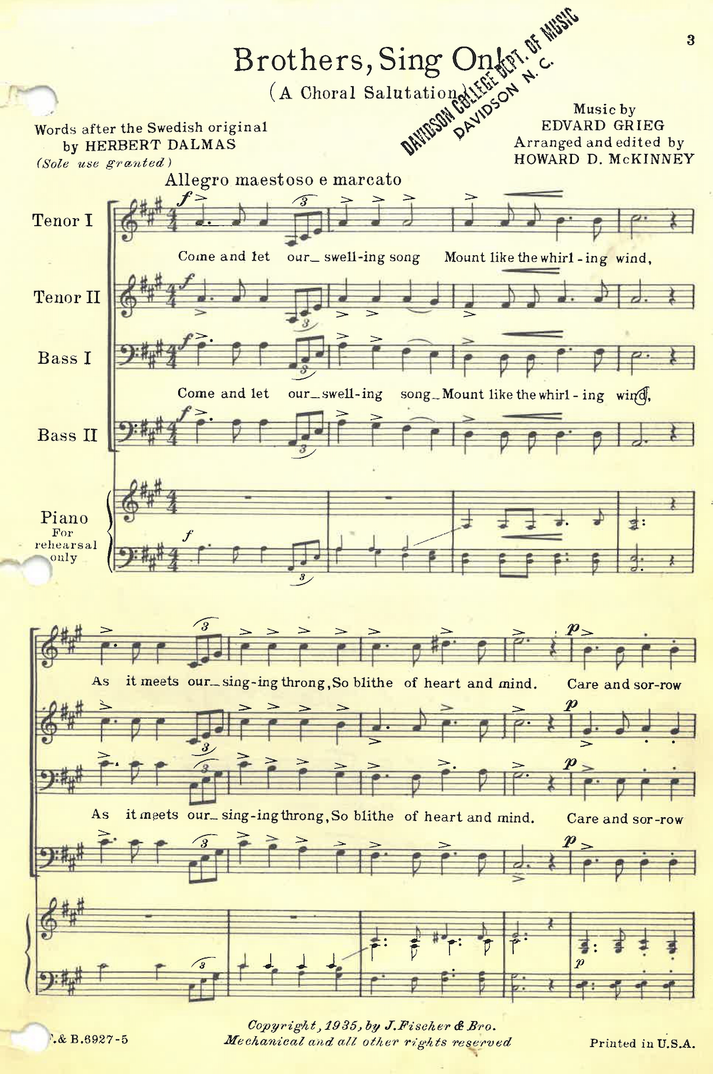 cover page of the song 