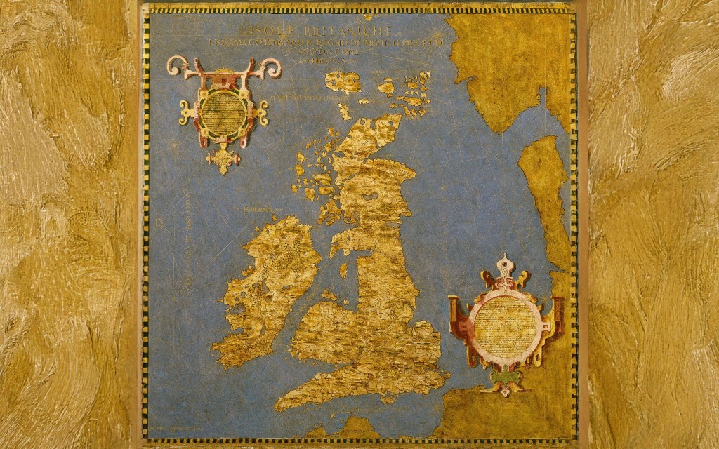 Sixteenth-century map of the British Isles by Ignazio Danti